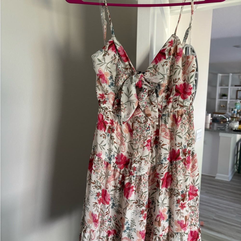 Floral Spaghetti Strap Dress